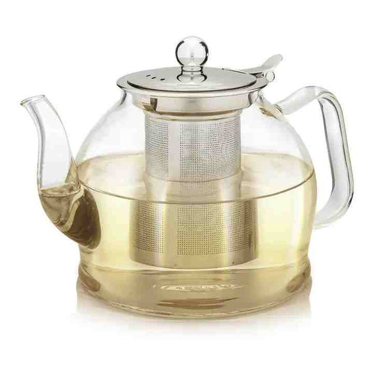 Dublin Glass Teapot With Infuser | 40oz | Teabloom - Kitchen Switchen