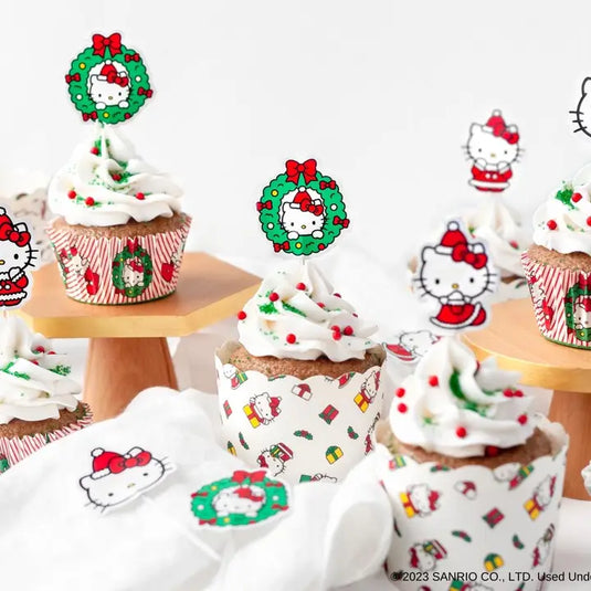 Hello Kitty Holiday Cupcake Party Set | Handstand Kitchen