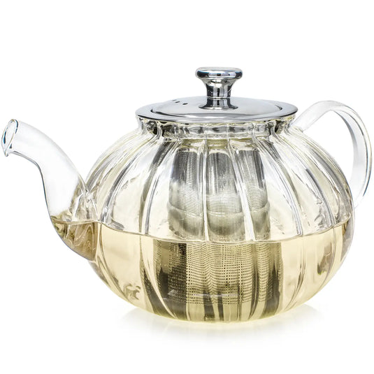 Teabloom Vienna Glass Teapot with Infuser | 37oz Elegant Design | New in Box