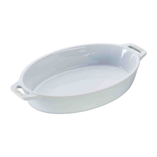 Staub Oval Baking Dish | 9 Inch | White - Kitchen Switchen