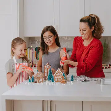 Handstand Kitchen Gingerbread Village Kit | 34-Pc Baking & Decorating Set