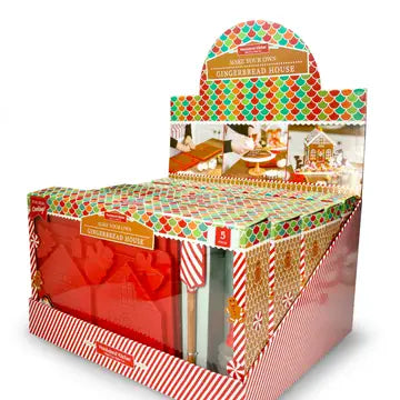 Handstand Kitchen Pre-Built Gingerbread House Kit | 5-Pc Holiday Baking Set