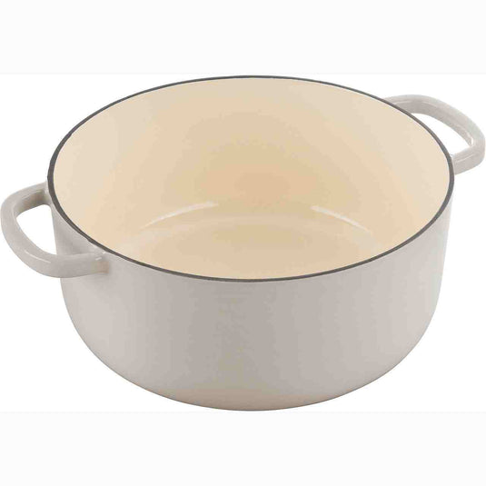 Ballarini Cast Iron Dutch Oven | White | 5.75 Quart - Kitchen Switchen