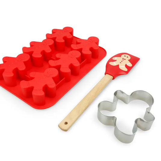 Handstand Kitchen Gingerbread Cookie & Cupcake Baking Set | Holiday Kit