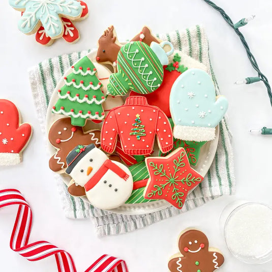 Handstand Kitchen Winter Wonderland Cookie Decorating Set | 27-Pc Holiday Kit