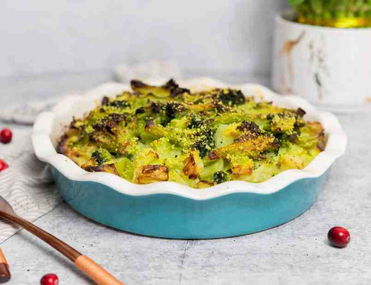 Round Ceramic Pie Dish | Wave Edge | Kook - Kitchen Switchen