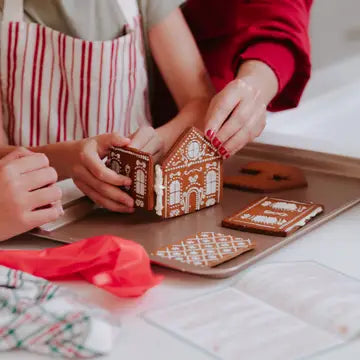 Handstand Kitchen Gingerbread Village Kit | 34-Pc Baking & Decorating Set