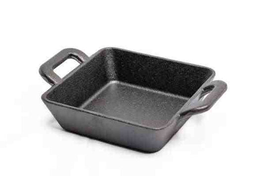 TableCraft 12oz Cast Iron Mini Square Server - Kitchen Switchen