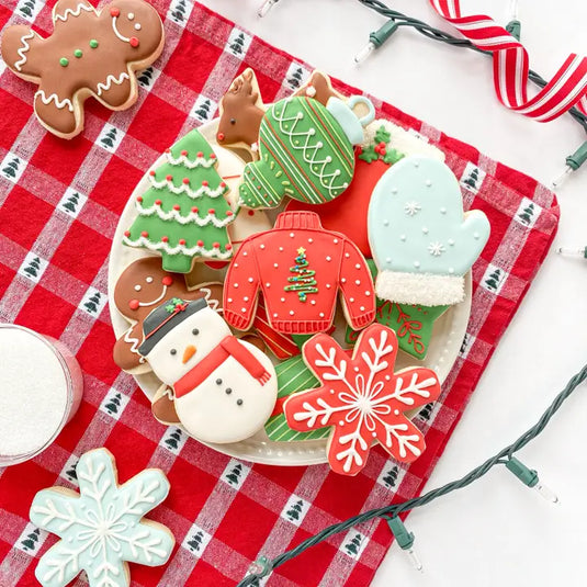 Handstand Kitchen Winter Wonderland Cookie Decorating Set | 27-Pc Holiday Kit
