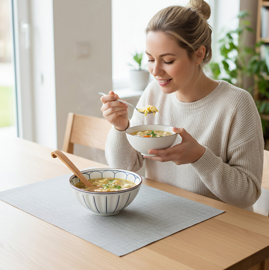 Anygleam Natural Superba 2pcs Wooden Spoon Soup Kitchen Tableware