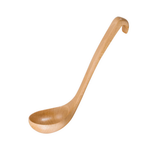 Anygleam Natural Superba 2pcs Wooden Spoon Soup Kitchen Tableware