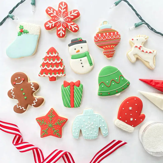 Handstand Kitchen Winter Wonderland Cookie Decorating Set | 27-Pc Holiday Kit