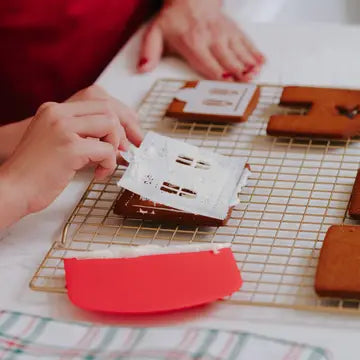 Handstand Kitchen Gingerbread Village Kit | 34-Pc Baking & Decorating Set