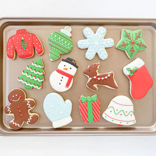 Handstand Kitchen Winter Wonderland Cookie Decorating Set | 27-Pc Holiday Kit