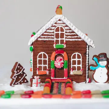Handstand Kitchen Pre-Built Gingerbread House Kit | 5-Pc Holiday Baking Set